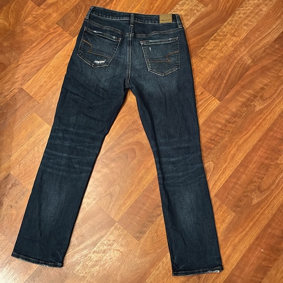 EUC American Eagle outfitters distressed, dark wash jeans - Picture 14 of 16